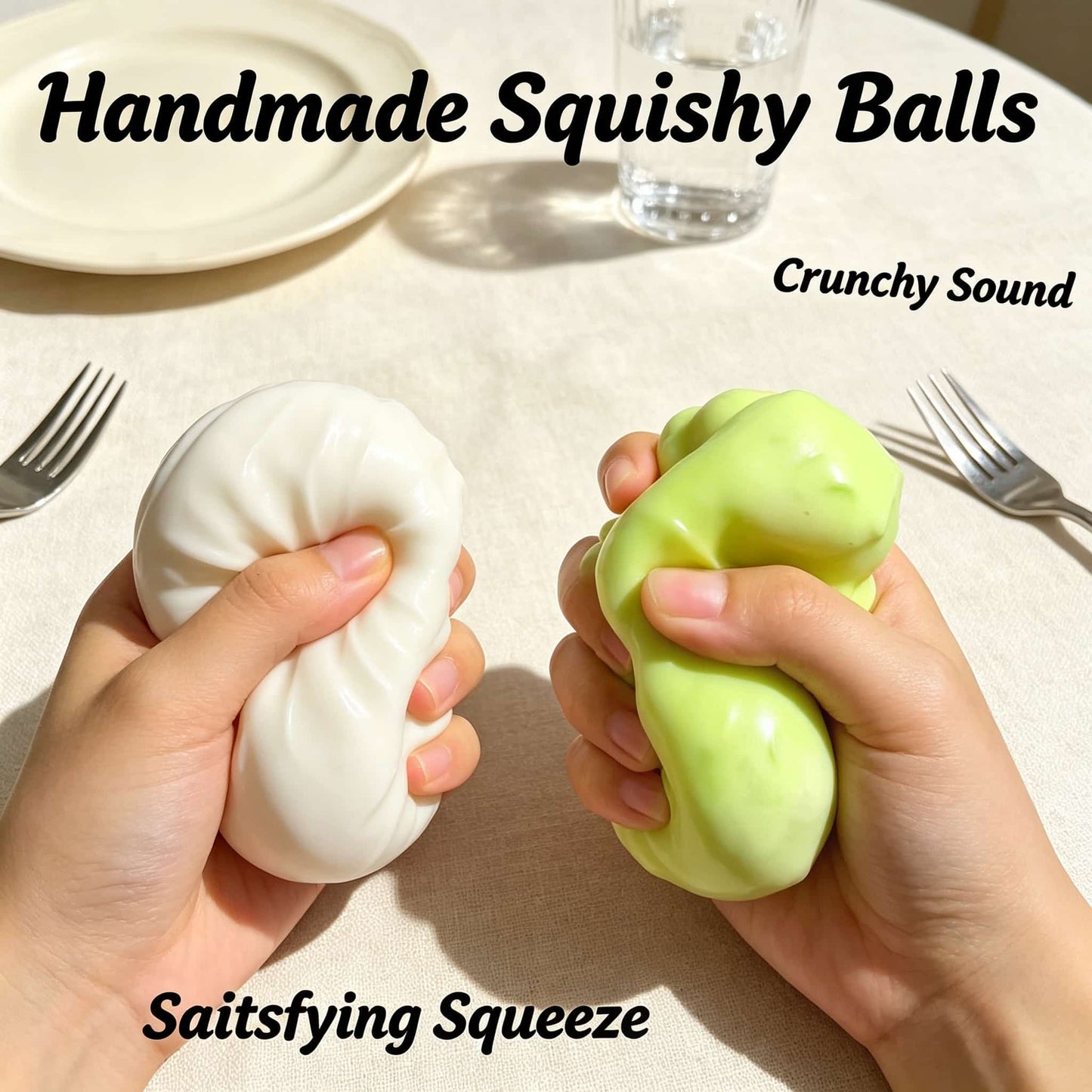 Squishy Pie Fidget Toy, Crunchy Sound Squeeze Toy, Stress Relief Sensory Toy for Kids & Adults, Cute Pie Shape Fidget Squeezing Toy