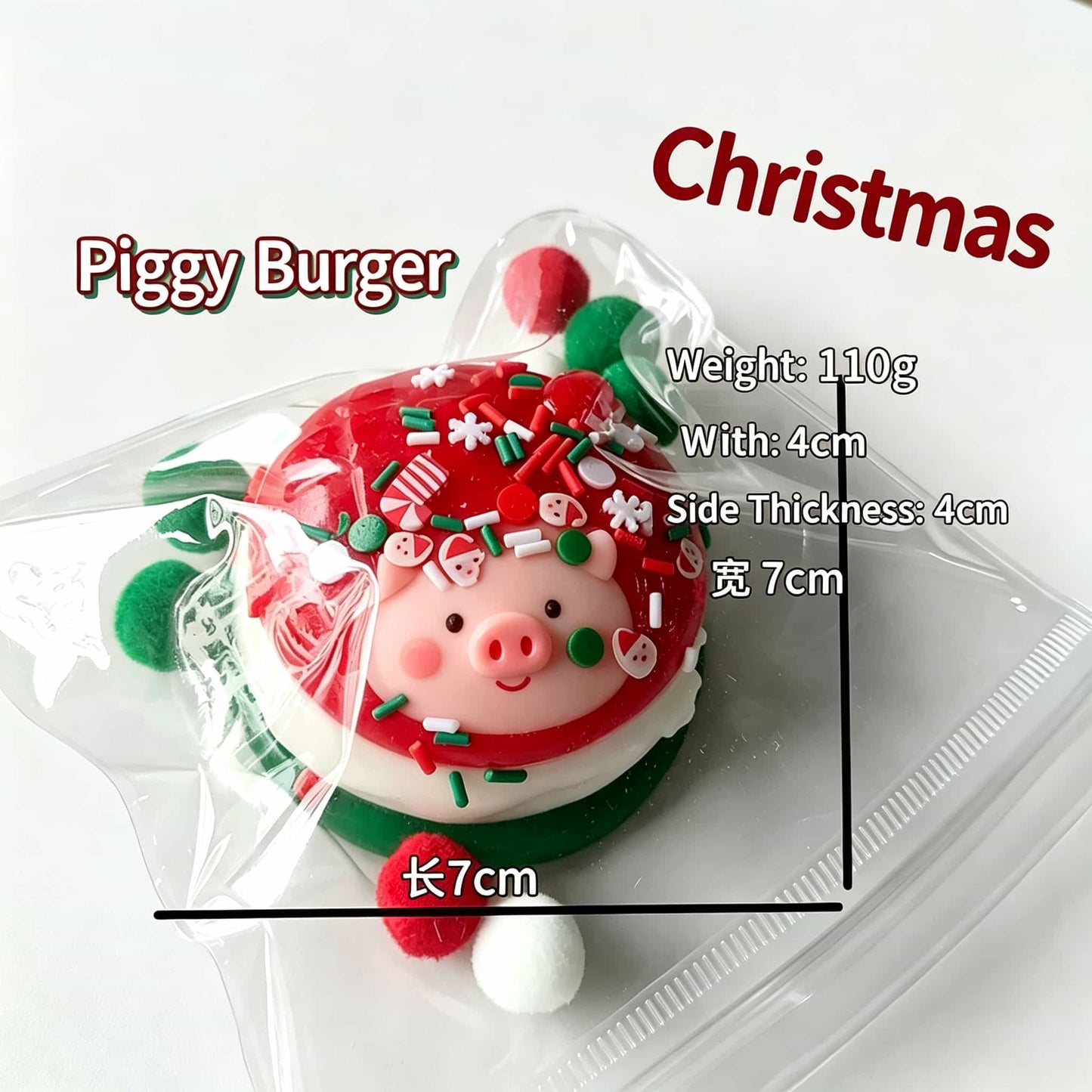 Christmas Oily TPR Squishy Fidget Toy | Buttery Fast‑Rebound Sensory Squeeze Toy Holiday Gift