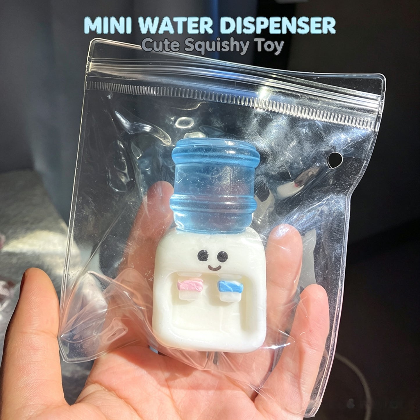 Mini Water Dispenser Squishy Toy Slow Rising Stress Relief Fidget Squeeze Toy