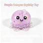 Crunch Octopus Squishy Fidget Toy, Clear PVC Shell Stress Relief Squeeze Toy, Kawaii Octopus Sensory Toy for Adults Kids, Desk Decor & Party Gift