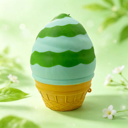Jumbo Ice‑Cream Squishy Toy, Large Food‑Shaped Squeeze Fidget Toy, Super Soft Slow Rising Sensory Decompression Toy for Stress Relief, Novelty Gift for Kids & Adults
