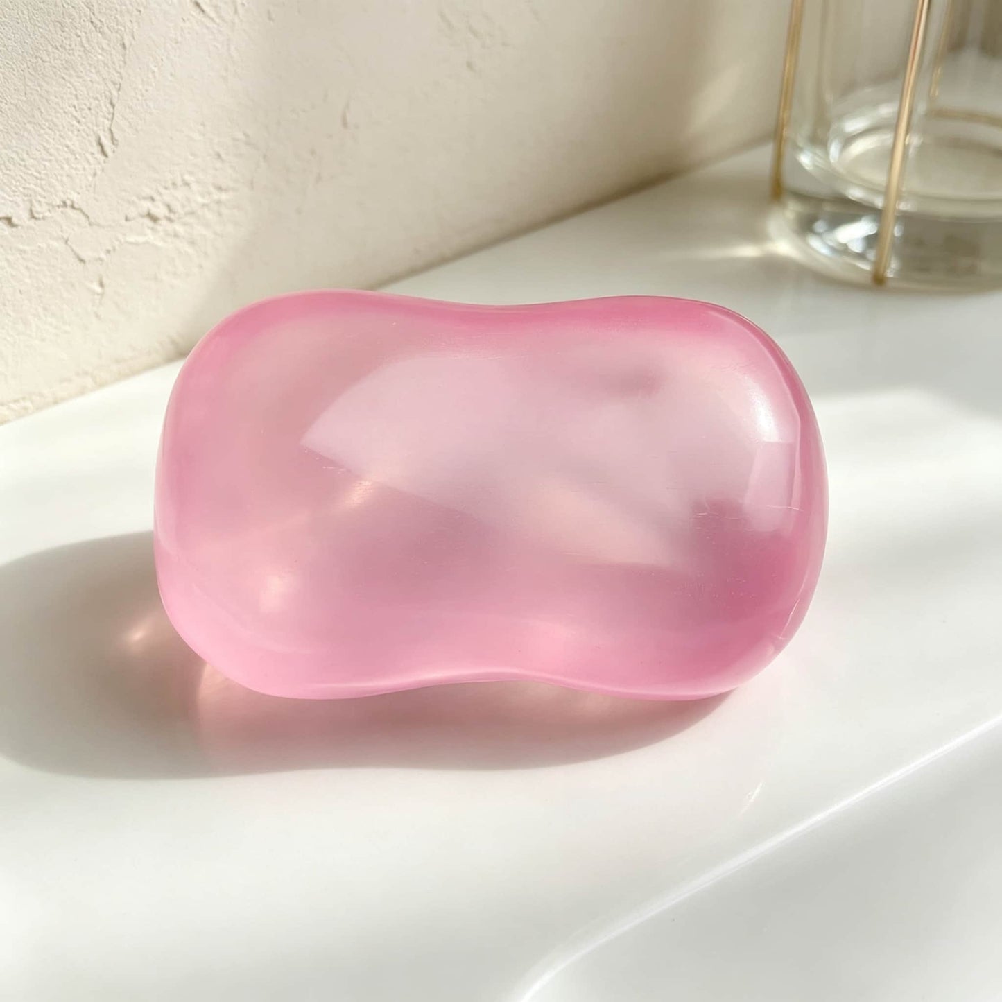 Moldable Transparent Vaseline Soap Squishy, Soft Coconut Oil Squeeze Fidget Toy, Stress Relief Sensory Squishy Toy for Adults Kids