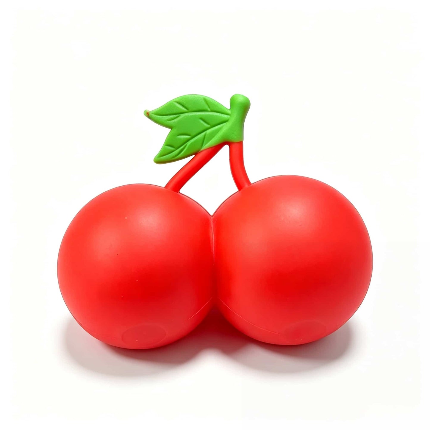 Giant Cherry Squishy Fidget Toy, Soft TPR & Flour Stress Relief Squeeze Toy, Realistic Fruit Squishy for Anxiety Relief
