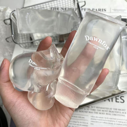 Clear Vaseline Toothpaste Squishy Fidget Toy, Squeeze Decompression Sensory Stress Toy for Kids Adults