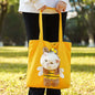 Cute Cartoon Animal Pet Tote Bag, Head Out Breathable Cat Carrier, Portable Canvas Pet Travel Bag for Cats and Small Dogs