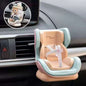 Mini Labubu Car Vent Seat | Plush Doll Display Holder, Cute Car Interior Decor