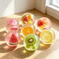 Vaseline Fruit Handmade Ball Squishy, Transparent Jelly Squeeze Fidget Toy, Soft Stress Relief Sensory Toy for Kids & Adults