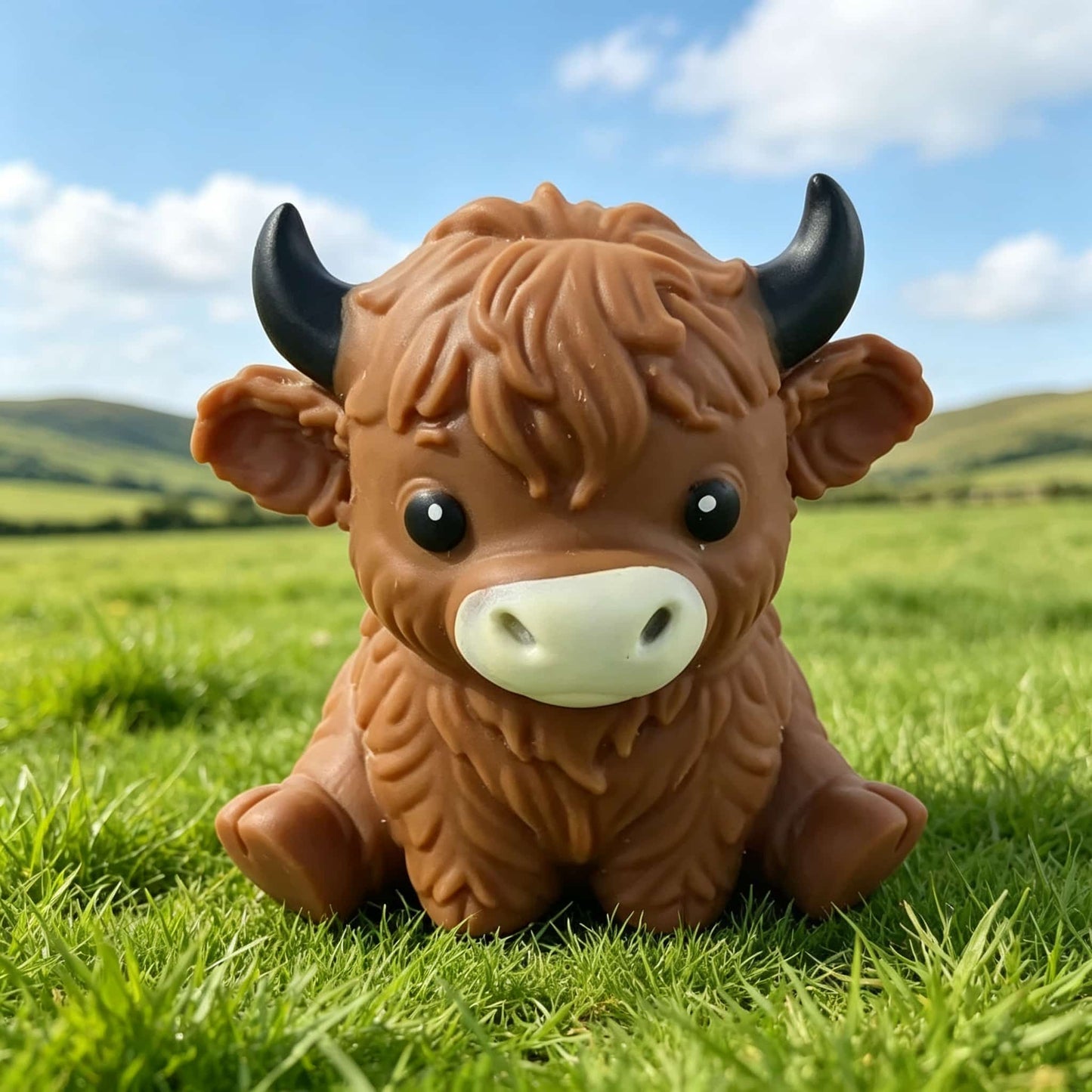 270g Large Highland Cow Squishy Toy, Slow Rebound Stress Relief Squeeze Fidget Toy