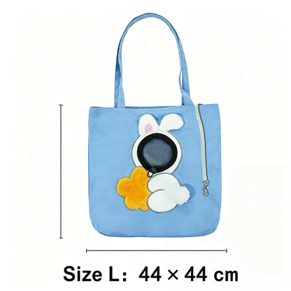 Wholesale Cartoon Animal Pet Tote Bag | 4 Pcs Mixed Styles Bulk Pack, Head Out Cat Carrier
