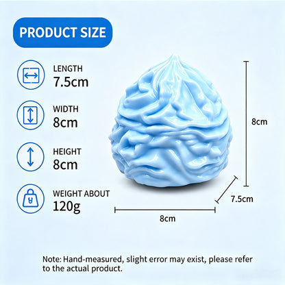 Butter Building Block Handmade Ball Squishy Toy, Crunch Sound Slow Rebound Stress Relief Fidget Squeeze Toy