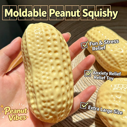 Vaseline Peanut Squishy Moldable Stress Relief Fidget Toy Slow Non‑Rebound Sensory Squeeze Toy