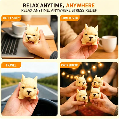 Crunchy Bulldog Building‑Block Squish Ball, Mouldable Slow‑Rebound Stress Squeeze Fidget Toy For Wholesale Bulk Order