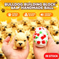 Crunchy Bulldog Building‑Block Squish Ball, Mouldable Slow‑Rebound Stress Squeeze Fidget Toy For Wholesale Bulk Order