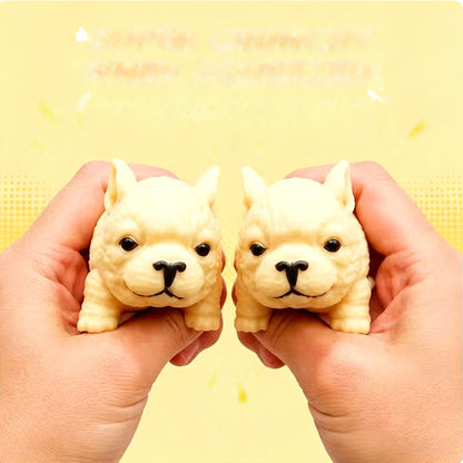Crunchy Bulldog Building‑Block Squish Ball, Mouldable Slow‑Rebound Stress Squeeze Fidget Toy For Wholesale Bulk Order