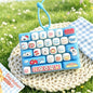 Pop It Keyboard Fidget Keychain | Cartoon Animal Stress Relief Toy