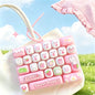Pop It Keyboard Fidget Keychain | Cartoon Animal Stress Relief Toy