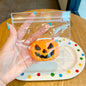 Halloween Squishy Fidget Toy, TPR Soft Sludge Feel Squeeze Toy, Vampire Bat, Broken Heart Skull, Pumpkin Lantern Stress Relief Squeeze Toy for Party