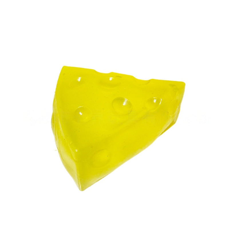 Vaseline Cheese Squishy Toy, Malleable Transparent Cheese Fidget Squeezy Toy, Cold Touch Stress Relief Sensory Toy for Adults Kids