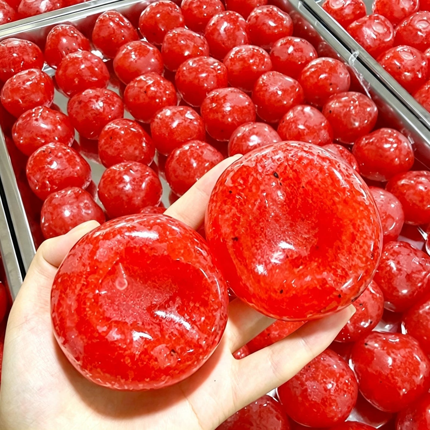 Watermelon slush Squishy Ball, Squeezing Sound Fidget Stress Toy