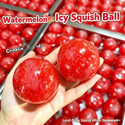 Watermelon slush Squishy Ball, Squeezing Sound Fidget Stress Toy