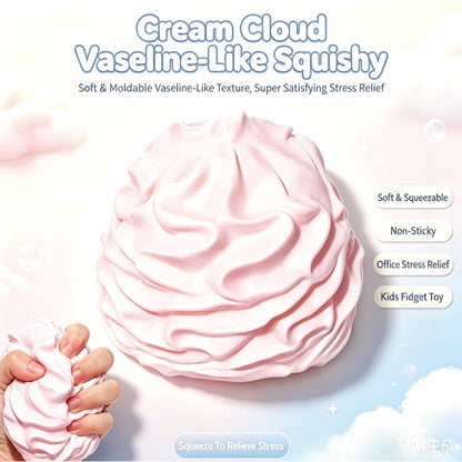 Cream Cloud Vaseline‑Like Squishy Toy, Moldable Non‑Sticky Fidget Stress Toy