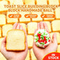 Crunchy Toast Slice Building‑Block Squish Ball, Mouldable Slow‑Rebound Stress Squeeze Fidget Toy Wholesale Bulk Order