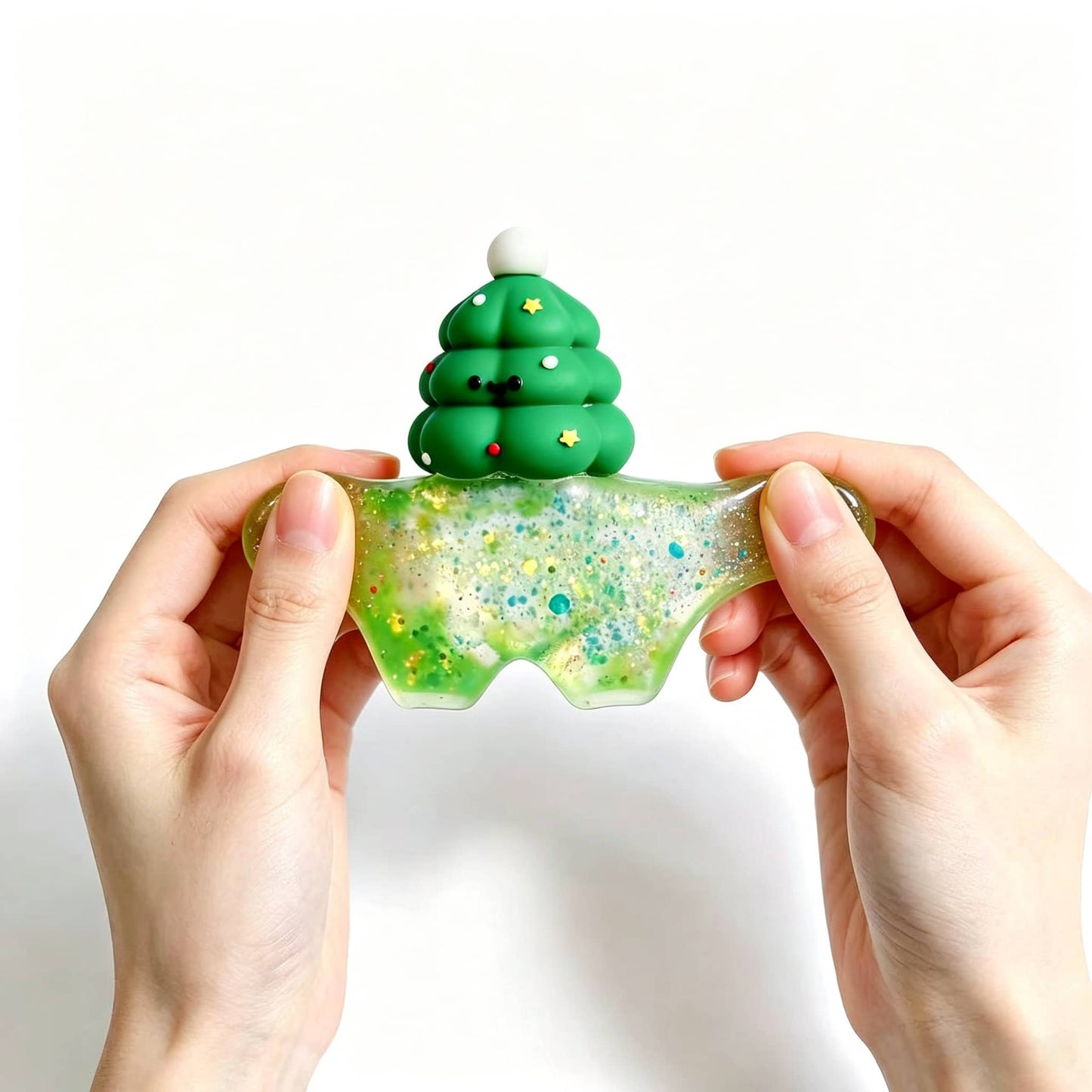 Christmas Maltose Squishy Toy, Slow‑Rising Squeeze Fidget Toy, Holiday Stress Relief Sensory Toy for Kids Adults