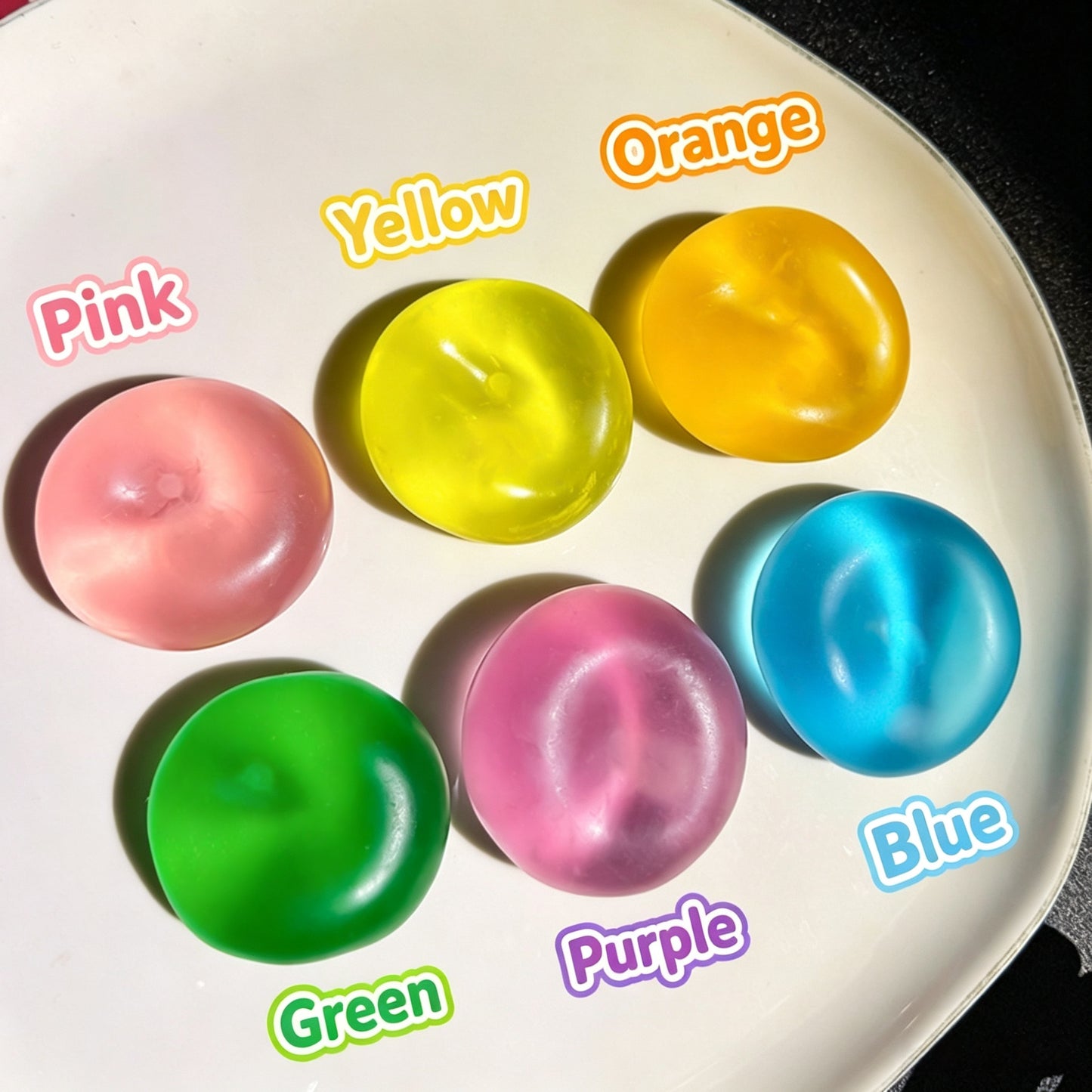 Vaseline Coconut Oil Squishy Ball Moldable Non Rebound TPR Stress Relief Fidget Toy
