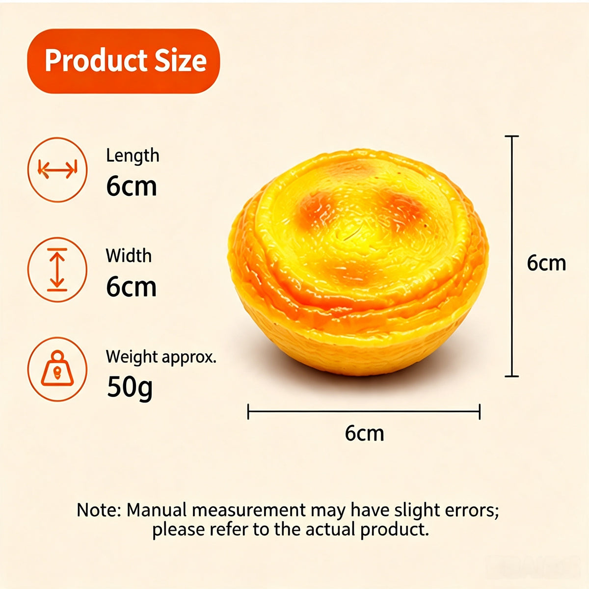 Egg‑Tart Building Block Squeeze Ball Fidget Toy, TPR Fill Decompression Stress Relief Hand Exercise Squishy Toy