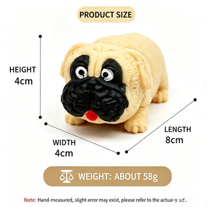 Crunchy Pug Building‑Block Squish Ball, Mouldable Slow‑Rebound Stress Squeeze Fidget Toy for Wholesale Bulk Order