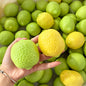Temperature Color Changing Lemon Crunch Squishy Ball, Blocks Filled Crispy Sound Squeeze Toy, Stress Relief Fidget Sensory Toy for Kids