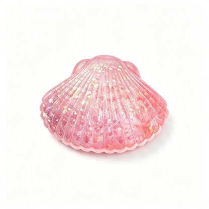 Shell Squishy Toy Maltose Filled Glitter Fidget Toy Soft Squeeze Stress Relief Toy For Kids
