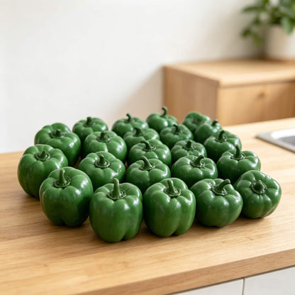 Crunch Bell Pepper Squishy Fidget Toy, Colorful Sweet Pepper Sensory Stress Relief Toy, Red Yellow Green 3‑Colors Available