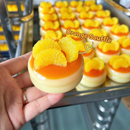Souffle Pancake Silicone Squishy Toy, Food Grade Soft Squeeze Fidget Toy, Realistic Dessert Stress Relief Sensory Toy for Kids Adults, Strawberry Blueberry Mango Options