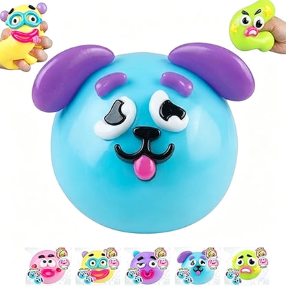 Smushers Funny Face Squishy Toy, Squeeze Deformation Stress Relief TPR Fidget Toy for Kids Adults