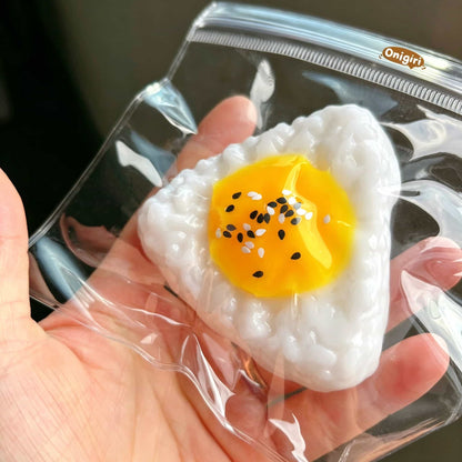 Rice Ball Squishy Mochi Squeeze Toy Stress Relief Fidget Toy for Kids Adults