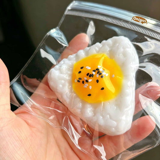 Rice Ball Squishy Mochi Squeeze Toy Stress Relief Fidget Toy for Kids Adults