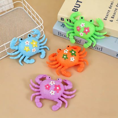 Crab Squishy Toy, Soft Maltose & Flour Filling Stress Relief Squeeze Toy, Cute Animal Fidget Sensory Toy for Kids Adults