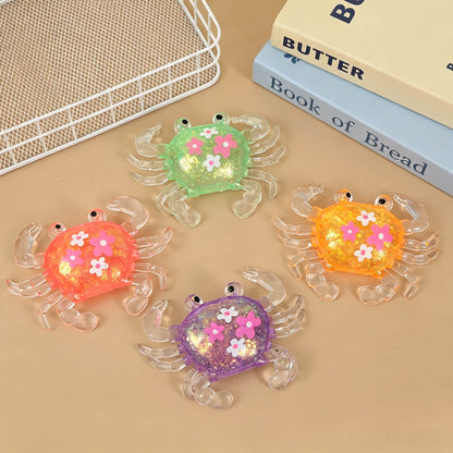 Crab Squishy Toy, Soft Maltose & Flour Filling Stress Relief Squeeze Toy, Cute Animal Fidget Sensory Toy for Kids Adults