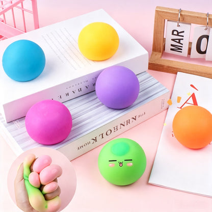 Color‑Changing Flour Stress Ball, 6cm TPR Squishy Dough Fidget Squeeze Toy for Stress Relief