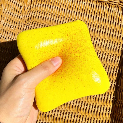 Wet Soft Toast Squishy, PU Slow Rising Squeeze Toy, Realistic Bread Scent Stress Relief Fidget Toy for Kids Adults