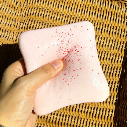 Wet Soft Toast Squishy, PU Slow Rising Squeeze Toy, Realistic Bread Scent Stress Relief Fidget Toy for Kids Adults