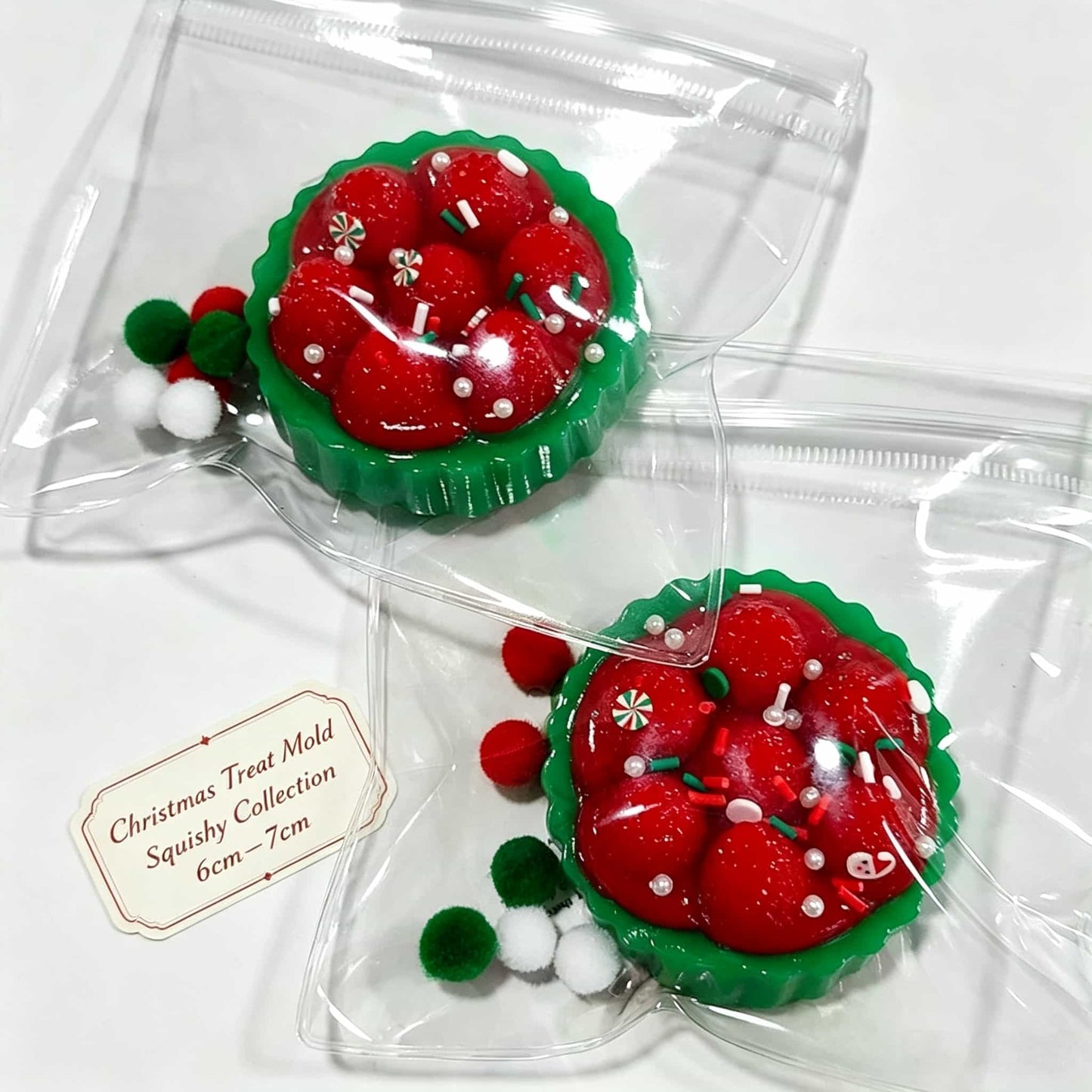 Christmas Oily TPR Squishy Fidget Toy | Buttery Fast‑Rebound Sensory Squeeze Toy Holiday Gift