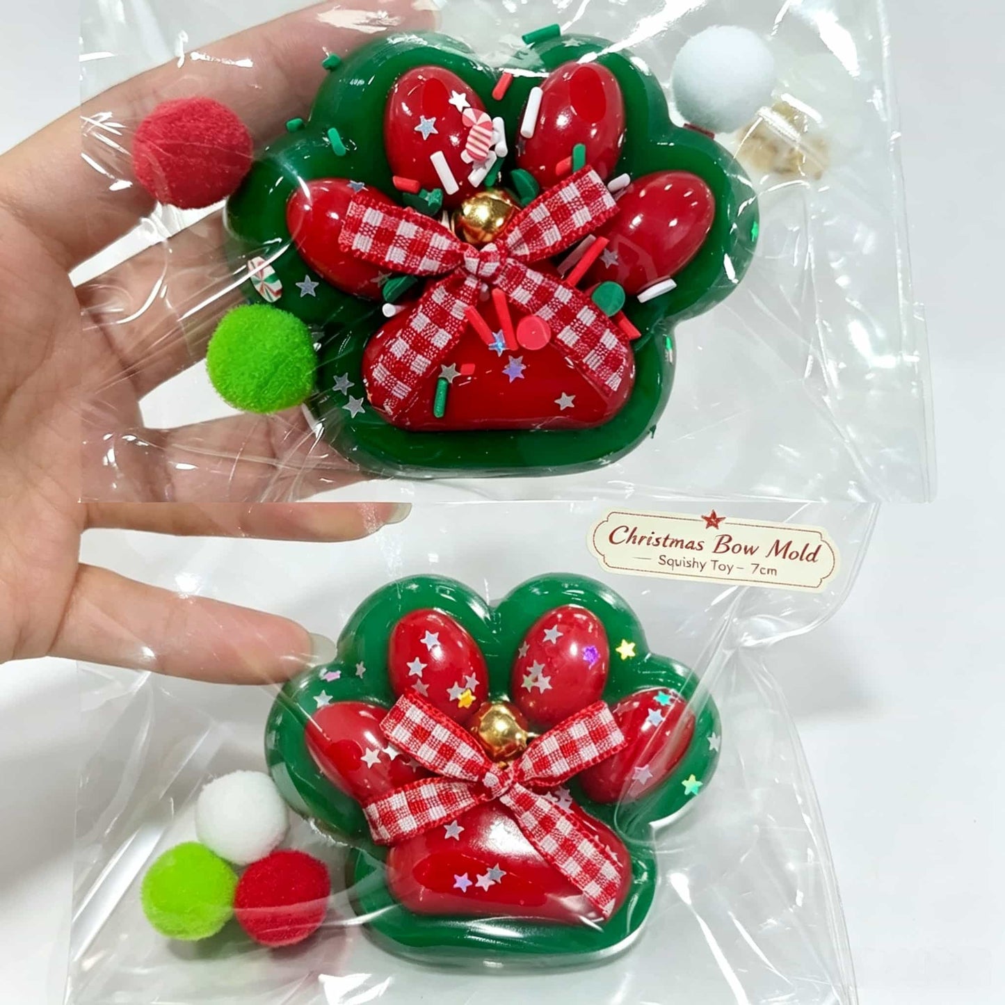 Christmas Oily TPR Squishy Fidget Toy | Buttery Fast‑Rebound Sensory Squeeze Toy Holiday Gift