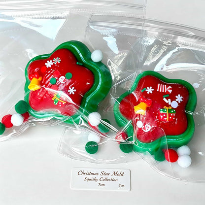 Christmas Oily TPR Squishy Fidget Toy | Buttery Fast‑Rebound Sensory Squeeze Toy Holiday Gift