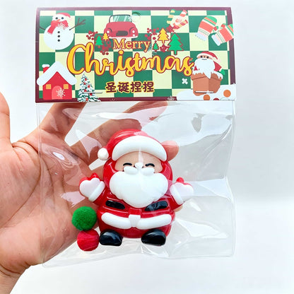 Christmas Oily TPR Squishy Fidget Toy | Buttery Fast‑Rebound Sensory Squeeze Toy Holiday Gift