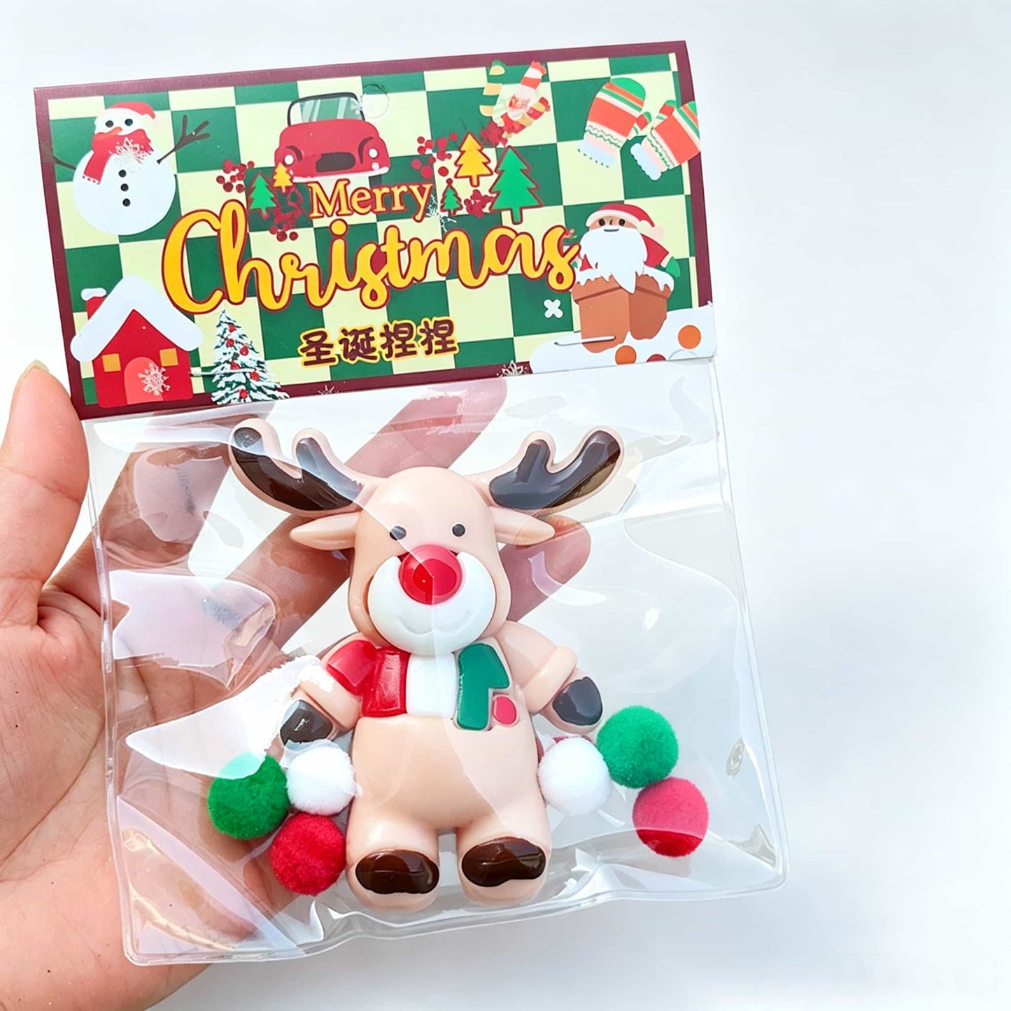 Christmas Oily TPR Squishy Fidget Toy | Buttery Fast‑Rebound Sensory Squeeze Toy Holiday Gift