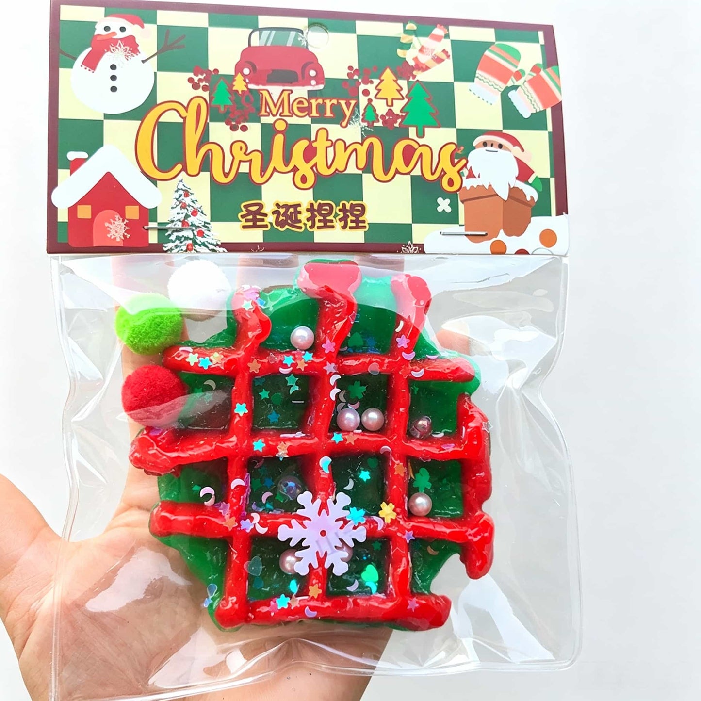 Christmas Oily TPR Squishy Fidget Toy | Buttery Fast‑Rebound Sensory Squeeze Toy Holiday Gift