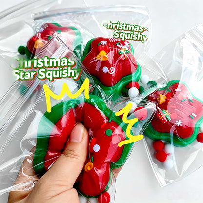 Christmas Oily TPR Squishy Fidget Toy | Buttery Fast‑Rebound Sensory Squeeze Toy Holiday Gift
