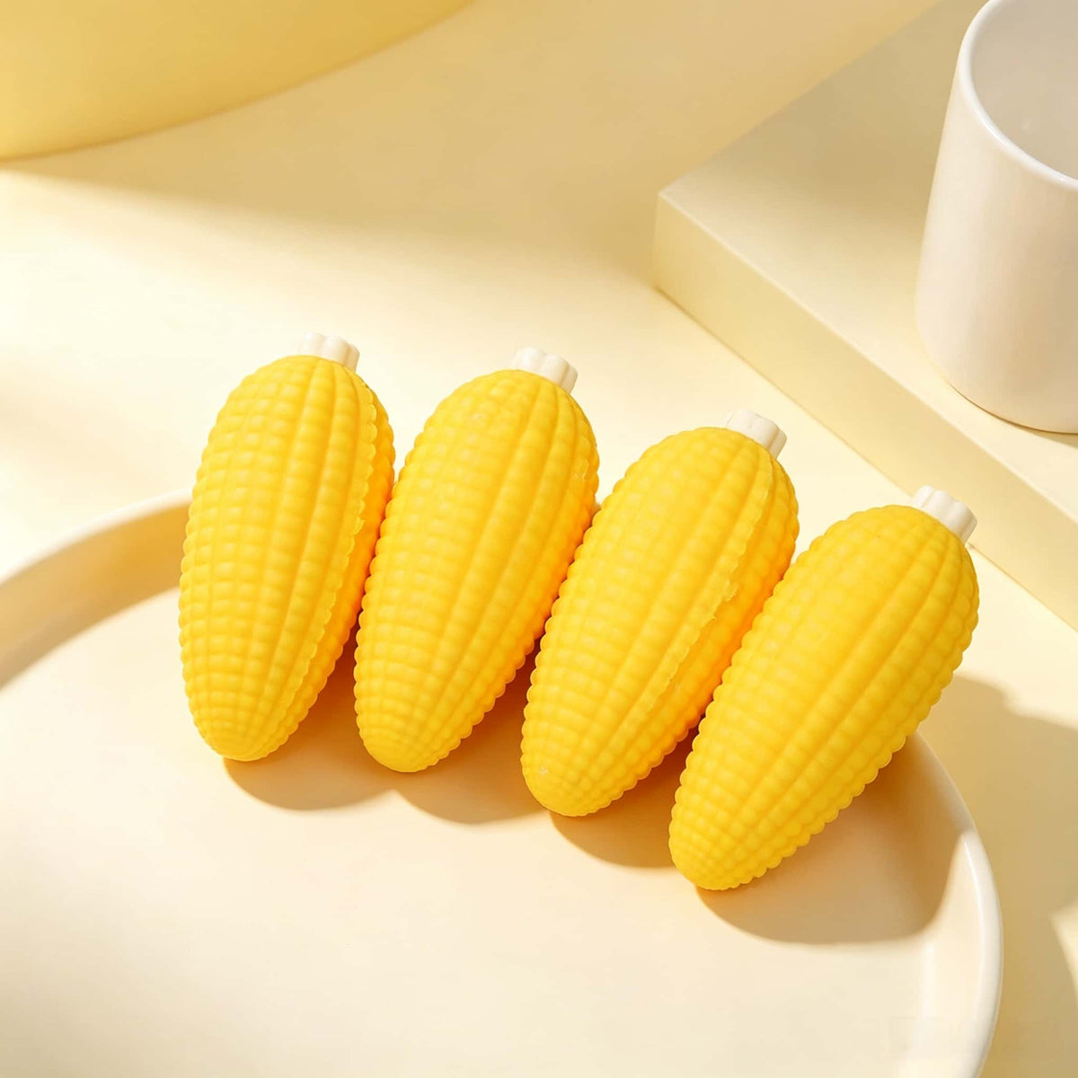 Corn Flour‑Filled Squishy, Sweet Corn TPR Squeeze Fidget Toy